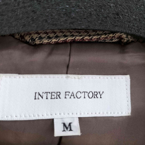 インターファクトリー INTER FACTORY ガンクラブチェック シングルトレンチコート メンズ JPN:M