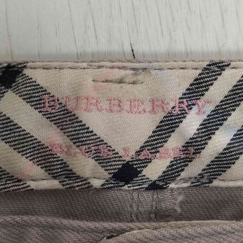 バーバリーブルーレーベル BURBERRY BLUE LABEL 裏地ノバチェック クロップドパンツ レディース 24