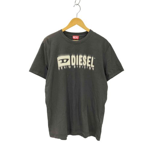 ディーゼル DIESEL T-shirt with smudged logo メンズ XL