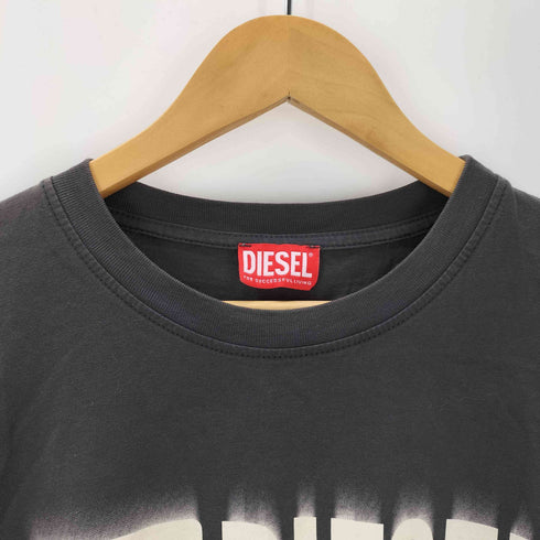 ディーゼル DIESEL T-shirt with smudged logo メンズ XL
