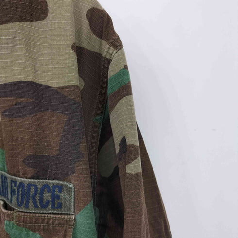 ユーエスアーミー U.S. ARMY COAT HOT WEATHER WOODLAND CAMOUFLAGE ウッドランドカモ コンバットジャケット メンズ LARGE-LONG
