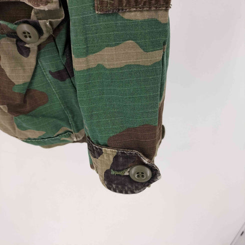 ユーエスアーミー U.S. ARMY COAT HOT WEATHER WOODLAND CAMOUFLAGE ウッドランドカモ コンバットジャケット メンズ LARGE-LONG