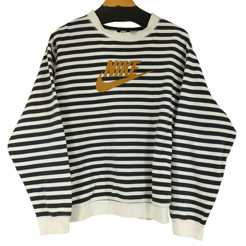ナイキ NIKE Paski Sportswear Striped Sweatshirt Loose Fit レディース JPN:L