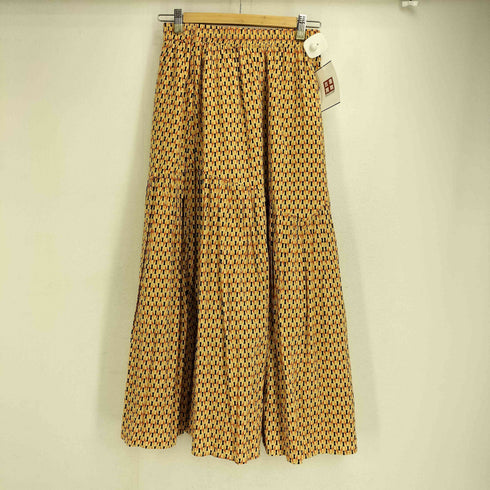 ビーミングバイビームス B:MING by BEAMS プリント ギャザースカート レディース M