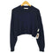 ザラ ZARA クロップド クルーネックニット レディース import:L