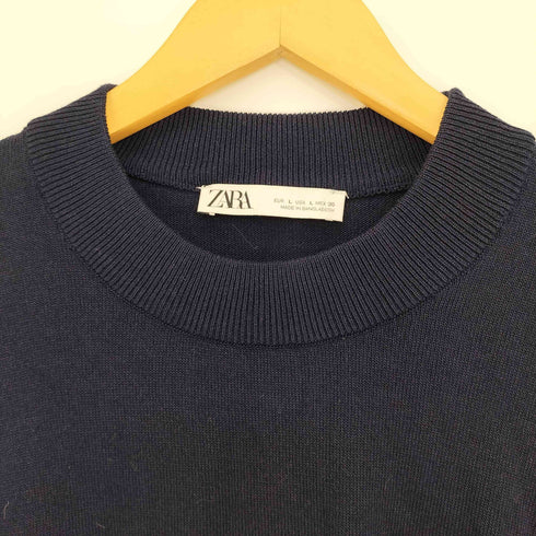 ザラ ZARA クロップド クルーネックニット レディース import:L