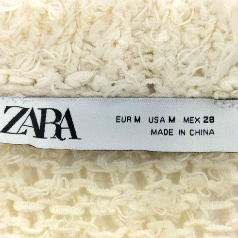 ザラ ZARA TEKSTURALI TRIKOTAJ SVITER テクスチャー 編みニット レディース import:M