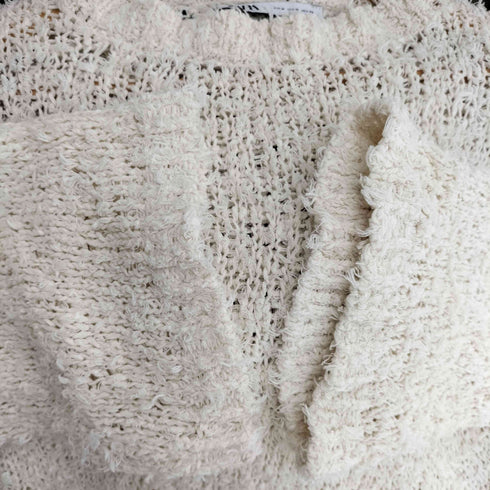 ザラ ZARA TEKSTURALI TRIKOTAJ SVITER テクスチャー 編みニット レディース import:M