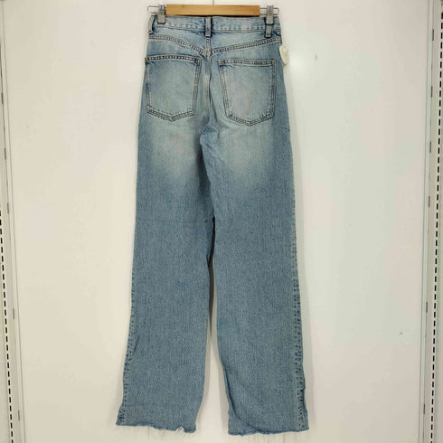 ザラ ZARA ハイウエスト ワイドレッグ フルレングスジーンズ レディース 36