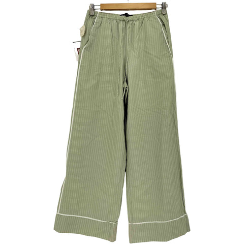 ザラ ZARA ストライプ ワイド パジャマパンツ レディース JPN:S