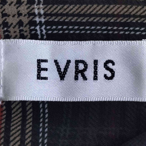 エヴリス EVRIS チェック柄 シアーロングシャツ レディース FREE