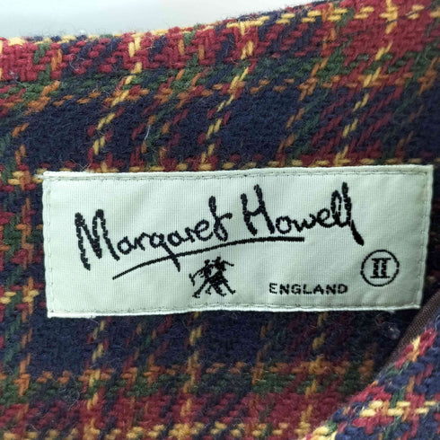 マーガレットハウエル MARGARET HOWELL 旧タグ ウールチェックワンピース レディース 2