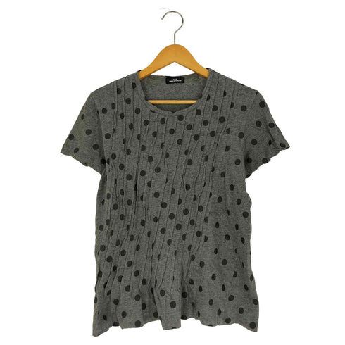 トリココムデギャルソン tricot COMME des GARCONS フロントタック ドット クルーネックTシャツ レディース