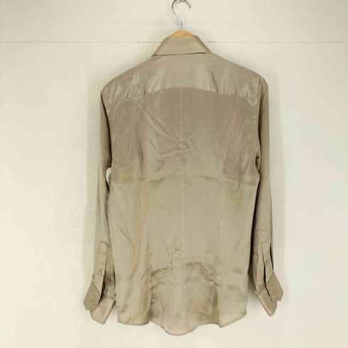 ドルチェアンドガッバーナ DOLCE&GABBANA TAILORED FIT シルクサテンシャツ メンズ 15/38