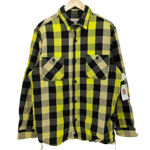 ヒューストン HOUSTON 40958 BLOCK CHECK VIYELLA SHIRT ブロックチェック ビエラ シャツ メンズ XX-LARGE