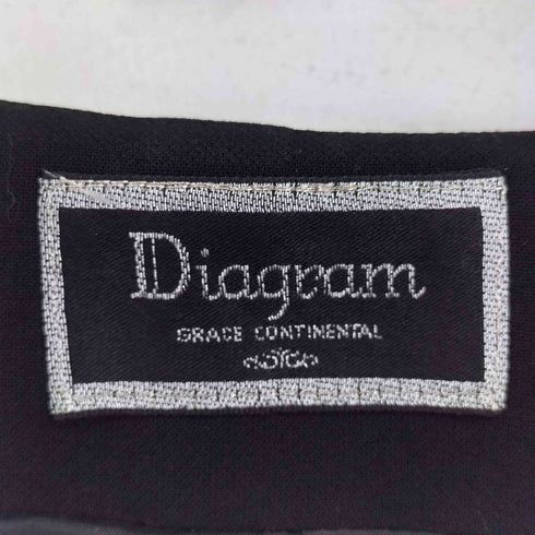 ダイアグラムグレースコンチネンタル Diagram GRACE CONTINENTAL ウエストマーク ノーカラージャケット レディース 36