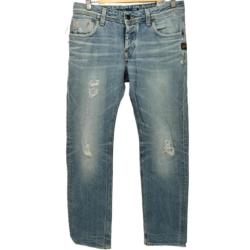 ジースターロー G-STAR RAW ボタンフライ ダメージ デニムパンツ メンズ UK:30-31
