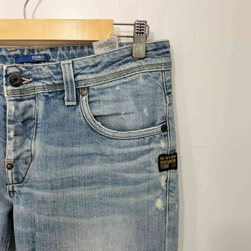 ジースターロー G-STAR RAW ボタンフライ ダメージ デニムパンツ メンズ UK:30-31