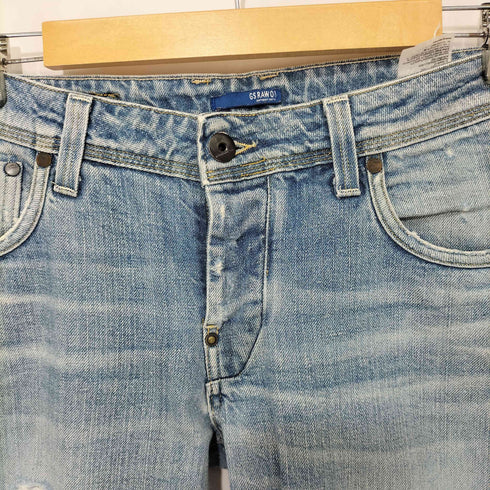 ジースターロー G-STAR RAW ボタンフライ ダメージ デニムパンツ メンズ UK:30-31