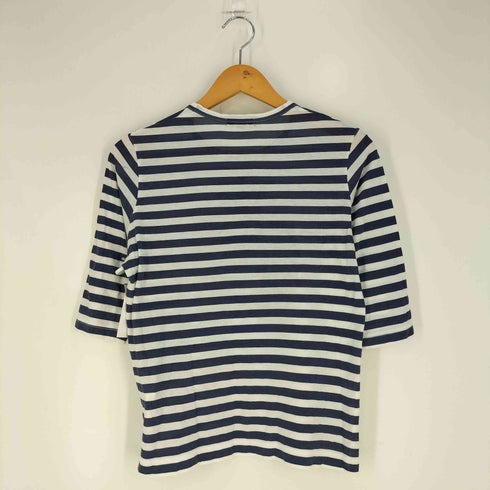 トリココムデギャルソン tricot COMME des GARCONS プリント 七分袖 ボーダー クルーネックTシャツ レディース JPN:M