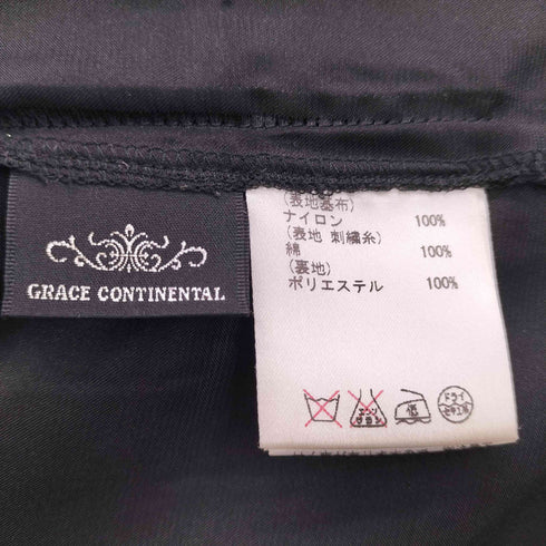 グレースコンチネンタル GRACE CONTINENTAL フラワーレース刺繍タイトスカート レディース 36