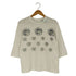 トリココムデギャルソン tricot COMME des GARCONS フラワープリント バックボタン 七分袖 クルーネックTシャツ レディース JPN:S