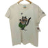 クレイジーシャツ CRAZY SHIRTS エルサルバドル製 猫プリント コットン ショートスリーブクルーネックTシャツ レディース import:L