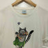 クレイジーシャツ CRAZY SHIRTS エルサルバドル製 猫プリント コットン ショートスリーブクルーネックTシャツ レディース import:L