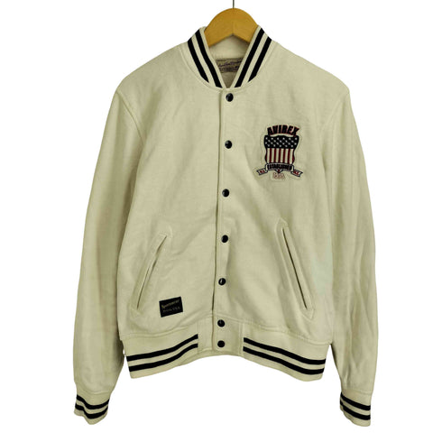 アヴィレックス AVIREX SHIGNATURE VARSITY SWEAT JACKET シグネチャーバーシティージャケット メンズ import:M