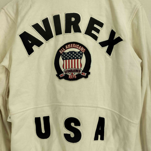 アヴィレックス AVIREX SHIGNATURE VARSITY SWEAT JACKET シグネチャーバーシティージャケット メンズ import:M