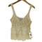ザラ ZARA embroidered knit top with openwork embroidery エンブロイダリ― ニット トップス レディース import:M