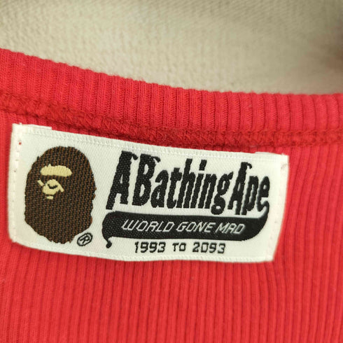 アベイシングエイプ A BATHING APE ロゴ刺繍 リブタンクトップ メンズ ONE SIZE