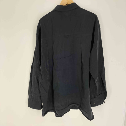 ページボーイ PAGEBOY シルキー レーヨン ルーズ SH オーバーサイズ シャツ レディース FREE