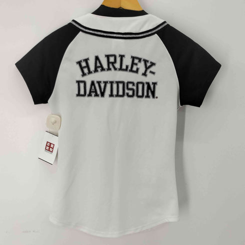 ハーレーダビッドソン HARLEY-DAVIDSON S/S 両面刺繍 ベースボールシャツ レディース