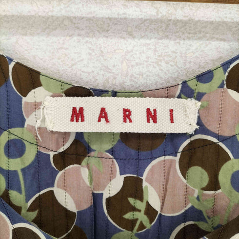 マルニ MARNI サイドドローコード総柄ブラウス レディース 40
