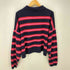 ギャップ Gap 24AW CASHSOFT POLO NAVY PINK STRI ボーダー クロップド ポロ ニット レディース import:XL