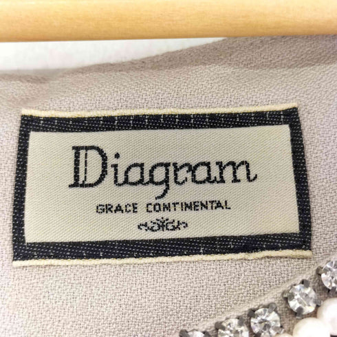 ダイアグラムグレースコンチネンタル Diagram GRACE CONTINENTAL ビジューノースリーブワンピース レディース 38