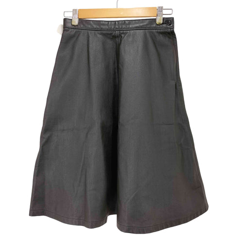 ローブドシャンブルコムデギャルソン robe de chambre COMME des GARCONS AD2000 Fake Leather Skirt サイドジップ フェイクレザー フレアスカート レディース JPN:L
