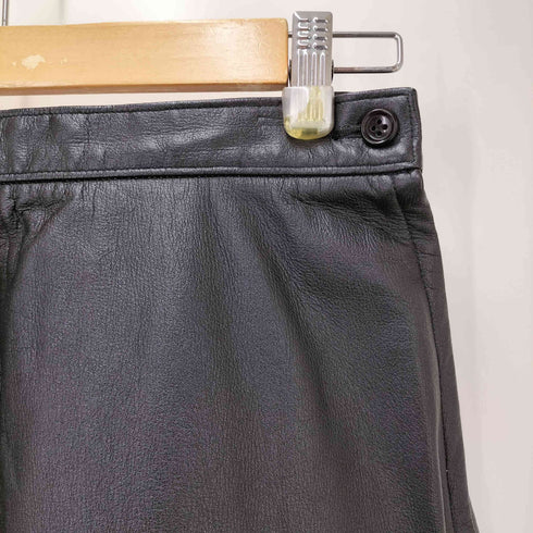 ローブドシャンブルコムデギャルソン robe de chambre COMME des GARCONS AD2000 Fake Leather Skirt サイドジップ フェイクレザー フレアスカート レディース JPN:L