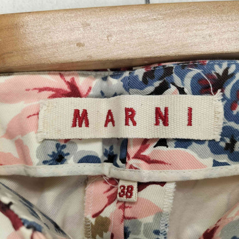 マルニ MARNI ボタニカル柄コットンパンツ レディース 38