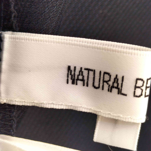 ナチュラルビューティーベーシック NATURAL BEAUTY BASIC ハイカウントドビー セットアップ テーラードジャケット & センタープレス スラックス レディース 上下L