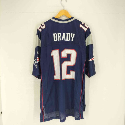 リーボック Reebok PATRIOTS BRADY 12 ゲームシャツ メンズ JPN:XL
