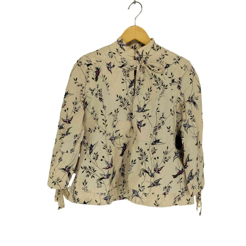 マルニ MARNI ボタニカル柄フロントリボンブラウス レディース 40