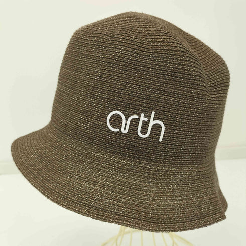 アース arth 日本製 ラフィア 麦わら帽子 ストローハット レディース 58cm