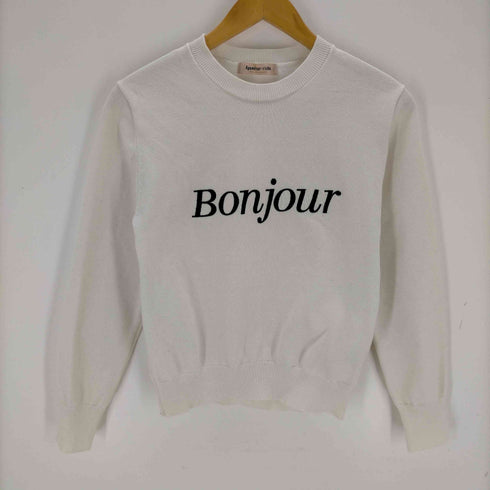 アプワイザーリッシェ Apuweiser riche カシミヤ混ロゴニット レディース JPN:2