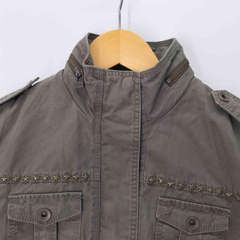 ジープ JEEP スタッズ 比翼 ミリタリージャケット レディース 170