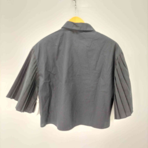 ザラ ZARA プリーツスリーブポプリンシャツ レディース import:S