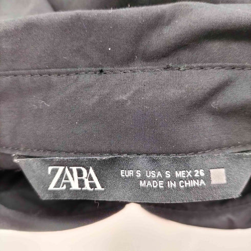 ザラ ZARA プリーツスリーブポプリンシャツ レディース import:S