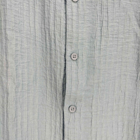 ザラ ZARA RAISED JACQUARD SHIRT レリーフ柄ジャカードシャツ メンズ USA M
