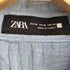 ザラ ZARA RAISED JACQUARD SHIRT レリーフ柄ジャカードシャツ メンズ USA M